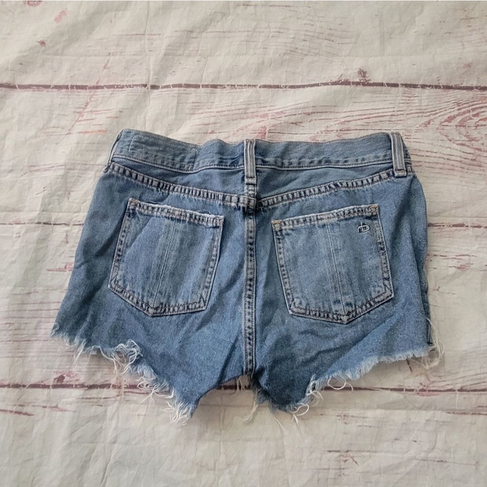 Rag & Bone Cut Off Distressed Winnie Shorts Size 24 - Picture 3 of 5